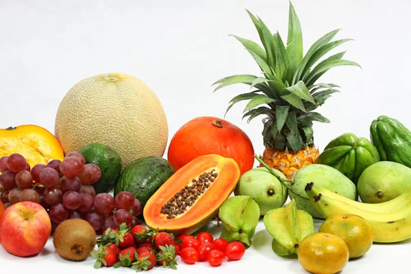 Frutas y budín — Foto de Stock