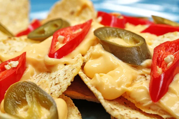 Nachos y queso derretido — Foto de Stock