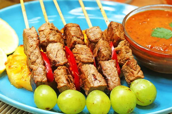 Beef satay — Stock Photo, Image