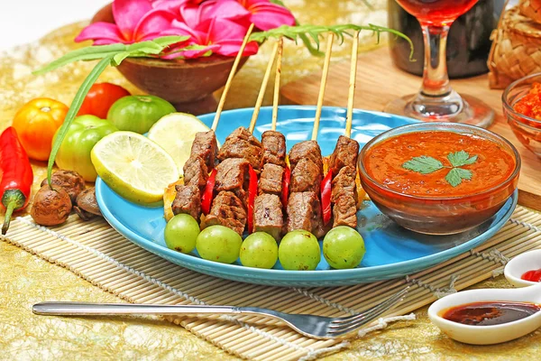 Carne de res satay —  Fotos de Stock