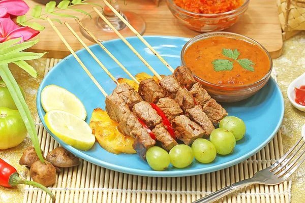 Carne de res satay —  Fotos de Stock