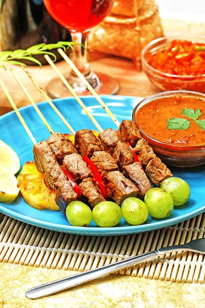 Satay z wołowiny — Zdjęcie stockowe