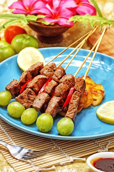 Beef satay — Stock Photo, Image