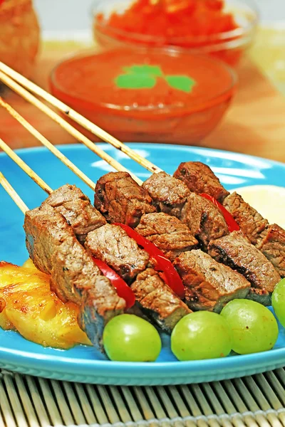 Carne de res satay — Foto de Stock