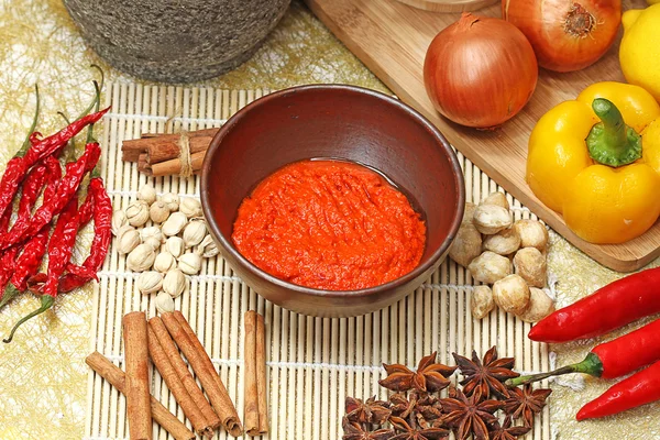 Some spices and herbs — Stock Photo, Image