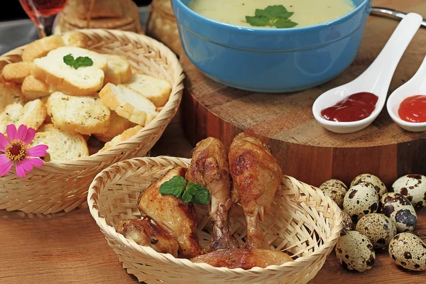 Chicken cream — Stock Photo, Image