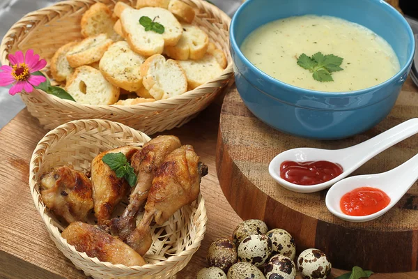 Chicken cream — Stock Photo, Image