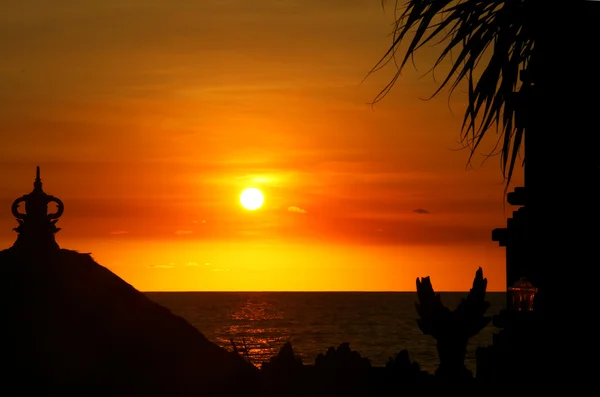 Spiagge di Bali e tramonto — Foto Stock