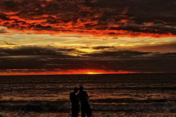 Bali beachs and sunset — Stock Photo, Image