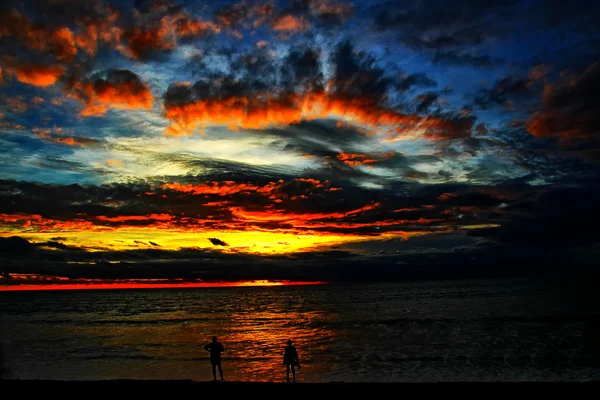 Bali beachs en zonsondergang — Stockfoto