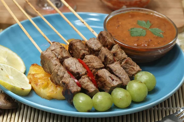 Rindfleisch-Satay — Stockfoto