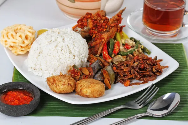 Indonéské jídlo — Stock fotografie
