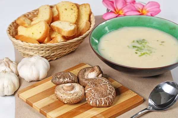 Mushroom soup — Stock Photo, Image