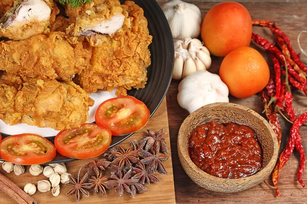 Fried chicken — Stock Photo, Image