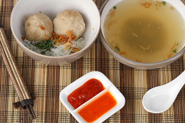 Ribs meat balls soup — Stock Photo, Image