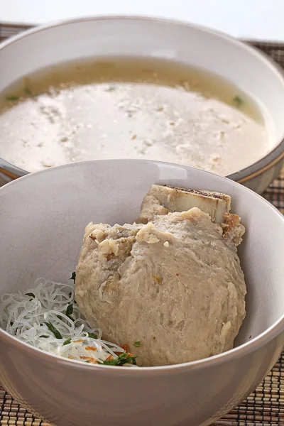 Sup bakso daging. — Stok Foto