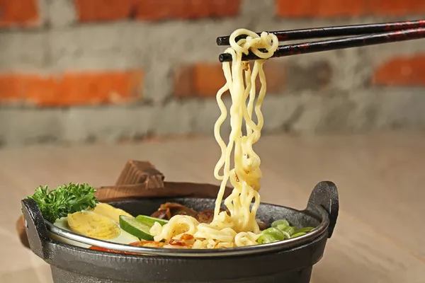 Indonéz tészta leves, soto mie — Stock Fotó