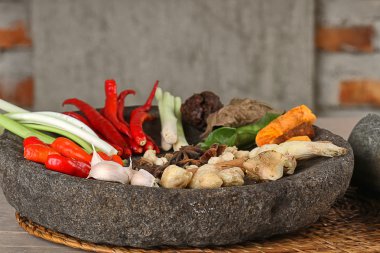 harç üzerine baharat