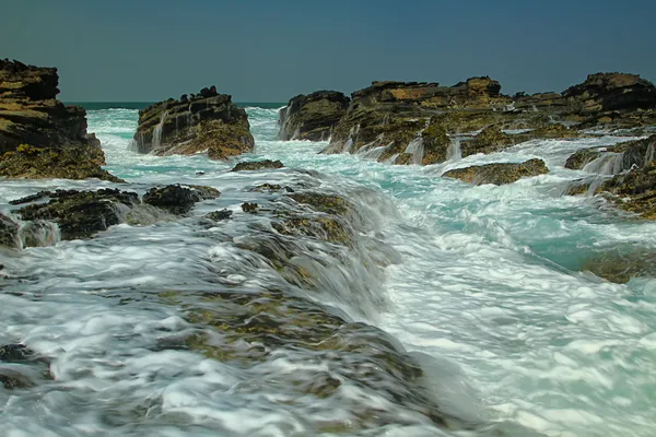 해질 녘의 해변 — 스톡 사진