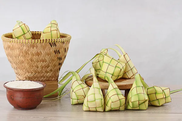 ketupat lebaran, indoneian gıda