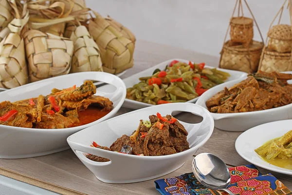 Ketupat lebaran, comida indonésia — Fotografia de Stock
