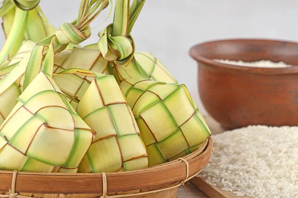 Ketupat lebaran, indoneian τροφίμων — Φωτογραφία Αρχείου