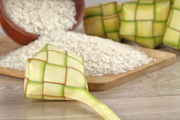 Ketupat lebaran, Indoneian food — Stock Photo, Image