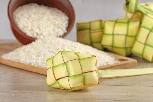 Ketupat lebaran, Indoneian food — Stock Photo, Image