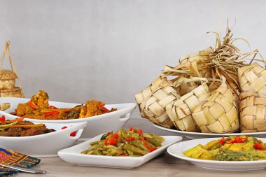 Ketupat lebaran, Indoneian food clipart