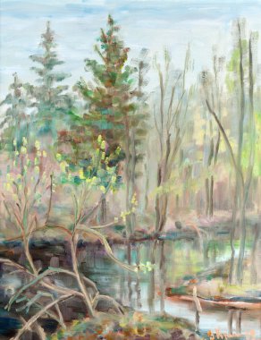 Bataklık üzerinde bahar