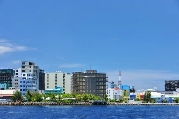 Maldiven stad Stockfoto