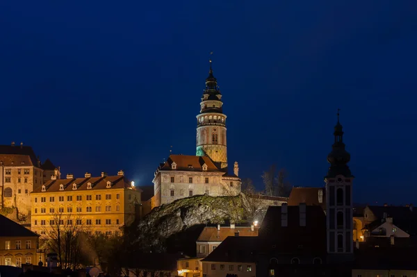 Cesky Krumlov stad Stockfoto