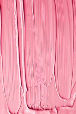 Lüks marka, tatil arkaplanı veya soyut duvar sanatı ve boya vuruşları için kozmetik arka plan, makyaj ve güzellik ürünleri olarak pembe ruj veya dudak parlatıcısı