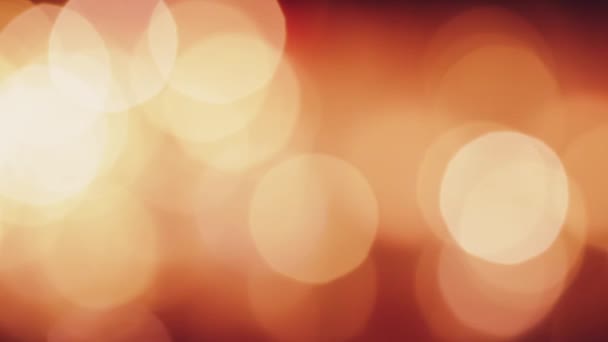 Gold bokeh as holiday background, abstract overlay and festive lights effect as defocused blur backdrop — Stock Video