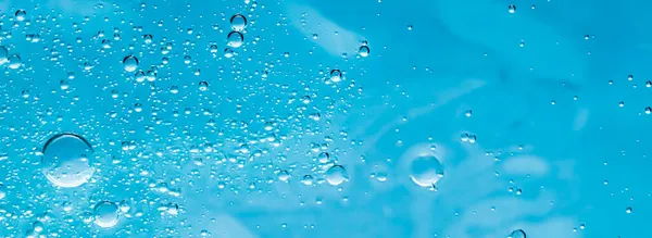 Textura de água azul como fundo aquático, natureza e conceito de ciência, cosméticos de cuidados com a pele e macro closeup higiene — Fotografia de Stock