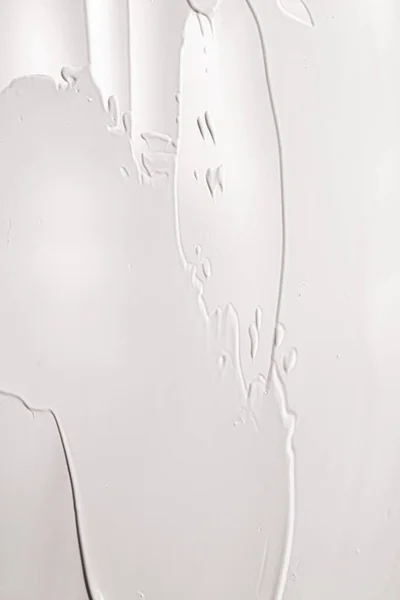 Cosmétiques de soins de la peau et texture du produit crème ou savon liquide antibactérien pour le lavage des mains pour la protection et l'hygiène du virus, conception de flatlay vacances ou art mural abstrait et traits de peinture — Photo
