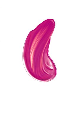 Mor güzellik kozmetik dokusu beyaz arka planda izole, lekeli makyaj emülsiyon kremi lekesi veya temel lekesi, kozmetik ürün ve boya vuruşları