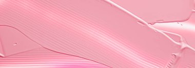 Lüks marka, tatil arkaplanı veya soyut duvar sanatı ve boya vuruşları için kozmetik arka plan, makyaj ve güzellik ürünleri olarak pembe ruj veya dudak parlatıcısı