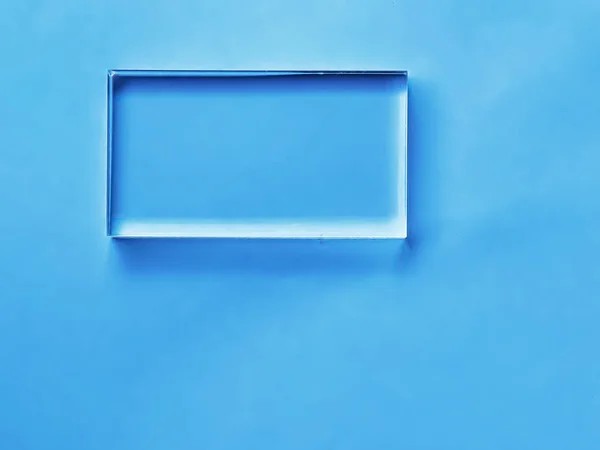 Glass Device Blue Background Future Technology Abstract Screen Mockup Design — Stock Photo, Image