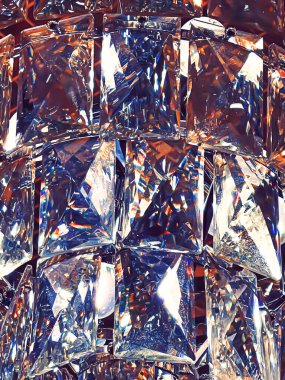 Soyut arkaplan olarak kristal cam avize, ev dekorasyonu ışıklandırma ayrıntısı ve lüks iç tasarım konsepti