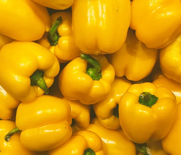 Bell Peppers Healthy Organic Food Background Fresh Vegetable Farmers Market — Stock Photo, Image