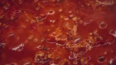 Bolonez sosu, yemek ve yemek tarifi konsepti