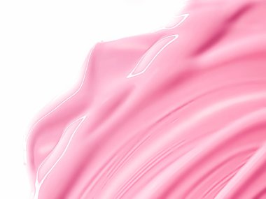 Güzellik ürünü arka planı, cilt estetiği ve lüks makyaj malzemesi tasarımı olarak parlak pembe kozmetik dokusu