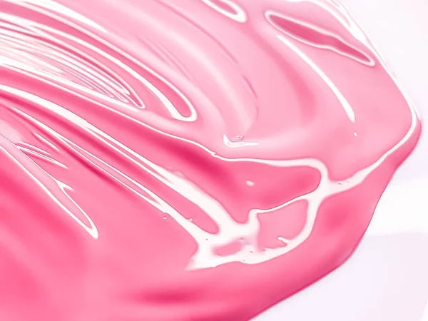 Блестящая Розовая Косметическая Текстура Косметический Фон Косметика Уходу Кожей Концепция — стоковое фото