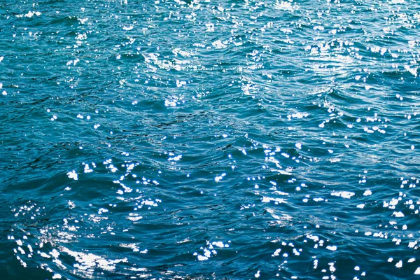 Deep Blue Sea Water Texture Dark Ocean Waves Background Nature — ストック写真