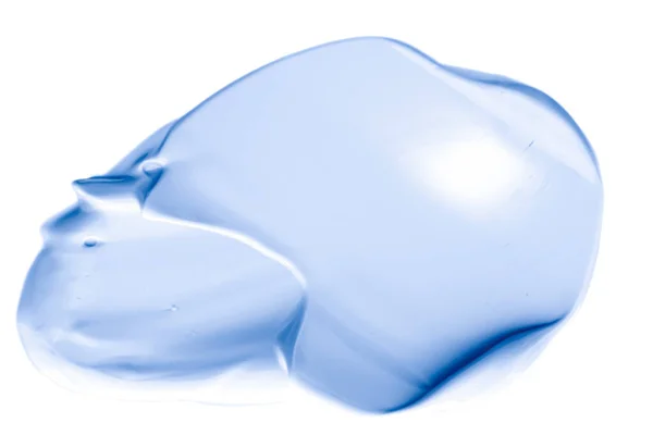 Pastelowe Niebieskie Kosmetyki Pielęgnacja Skóry Makijaż Kosmetyka Próbka Tekstury Izolowane — Zdjęcie stockowe