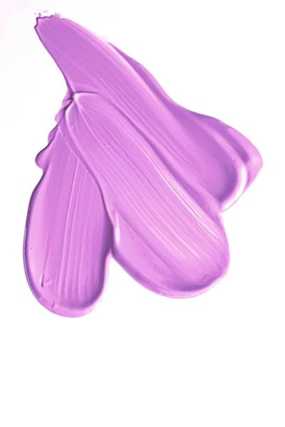 Pastel Purple Beauty Swatch Skincare Makeup Cosmetic Product Sample Texture — ストック写真