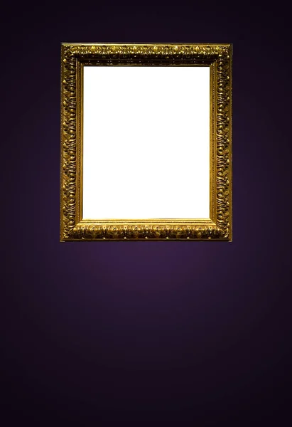 Antique Art Fair Gallery Frame Royal Purple Wall Auction House — Φωτογραφία Αρχείου