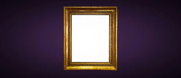 Antique Art Fair Gallery Frame Royal Purple Wall Auction House — стоковое фото
