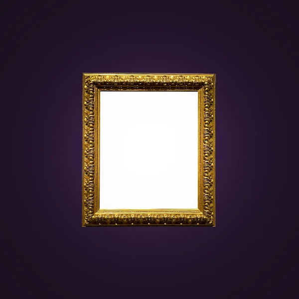 Antique Art Fair Gallery Frame Royal Purple Wall Auction House — Stok fotoğraf